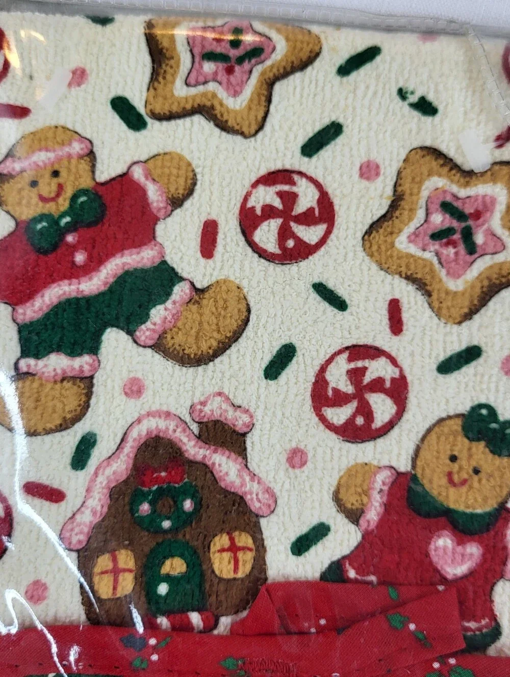 Santa's Kitchen 5 Piece Kitchen Gift Set Towel Pot Holders Dish Cloths NIP NOS *
